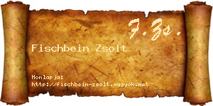 Fischbein Zsolt névjegykártya